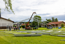 Zeltaufbau