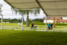 Zeltaufbau