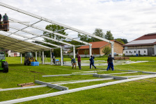 Zeltaufbau