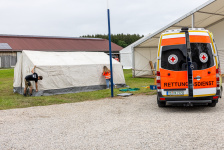 Zeltaufbau