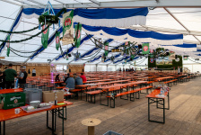 Zeltaufbau